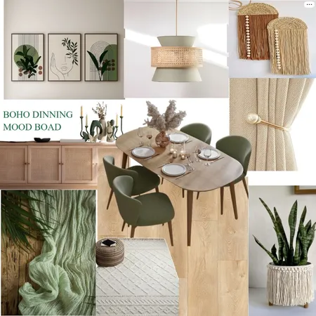 BOHO DINNING MOODBOARD Interior Design Mood Board by Ampaire on Style Sourcebook