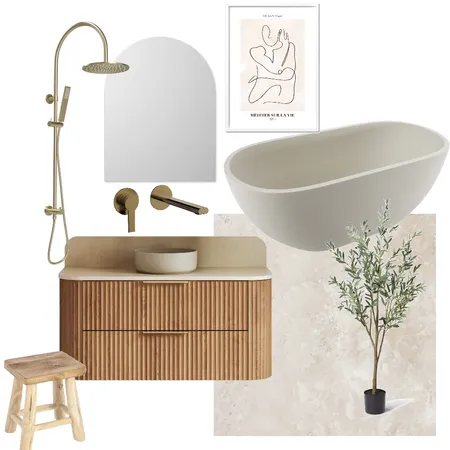 Mediterranean bathroom Interior Design Mood Board by A.M. Interior Styling
