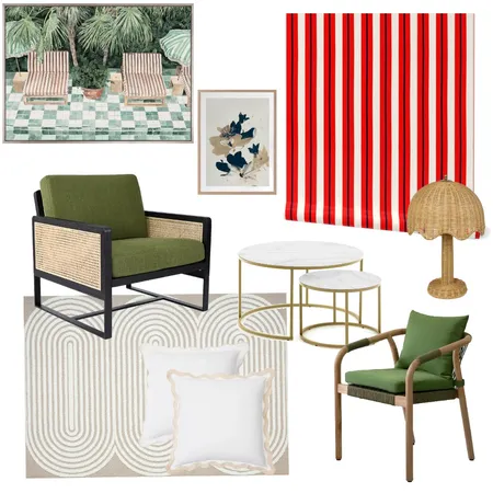 red stripes Interior Design Mood Board by Xime