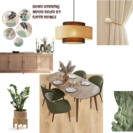 BOHO DINNING MOODBOARD Interior Design Mood Board by Ampaire on Style Sourcebook