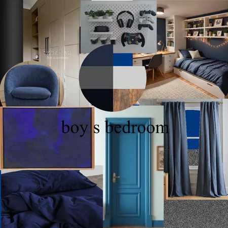 boys bedroom Interior Design Mood Board by nefelhxnt on Style Sourcebook