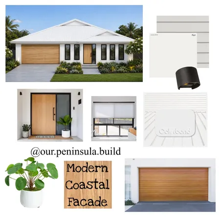 Coastal Facade Interior Design Mood Board by Our Peninsula Build on Style Sourcebook