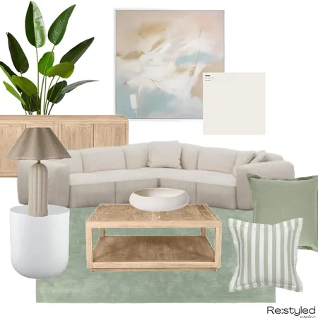 Modern Coastal Sage Living Room Birdlife Crt Interior Design Mood Board by Restyled Interiors on Style Sourcebook