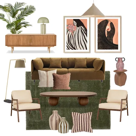 Modern Living Room Interior Design Mood Board by Profile Australia on Style Sourcebook