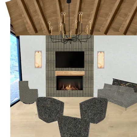 Cabin Loft - green tile Interior Design Mood Board by AlexaWhitehurst on Style Sourcebook