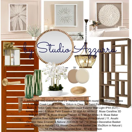 Front Entrance at Royston Park Interior Design Mood Board by CCCreative Designs