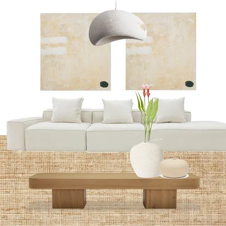 Japandi Wood + Jute Living Room Interior Design Mood Board by Restyled Interiors on Style Sourcebook