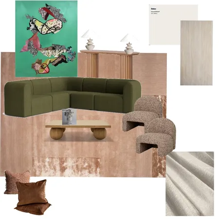 Module 9 - Part A - Living Room Interior Design Mood Board by kyliemichellebarker