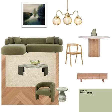 Opulent cosy living room + dining Interior Design Mood Board by Jessicagreenie