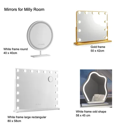 Mirrors for Milly Interior Design Mood Board by Susan Conterno on Style Sourcebook