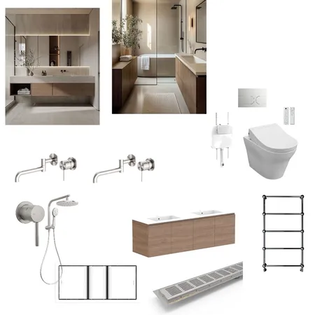 PARR - Ensuite (upstairs) Interior Design Mood Board by OuterSpace Living on Style Sourcebook