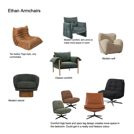 Ethan Armchairs Interior Design Mood Board by Susan Conterno