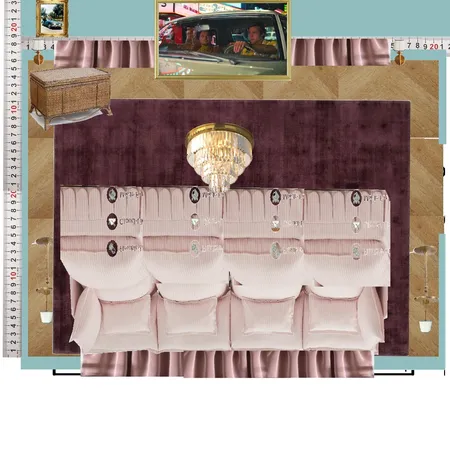 Cinema Blue Colour Drench Interior Design Mood Board by dl2407