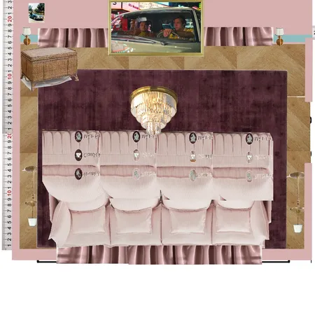Cinema Blue Colour Drench Interior Design Mood Board by dl2407