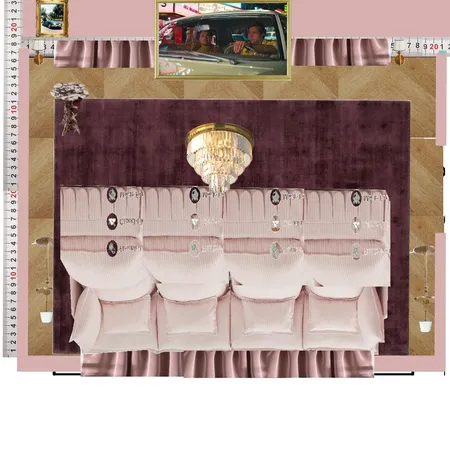 Cinema Blue Colour Drench Interior Design Mood Board by dl2407