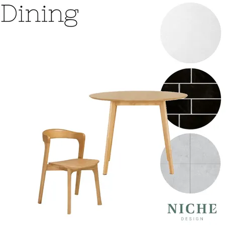 Merrimac - Dining 1 Interior Design Mood Board by alice@nichedesign.com.au