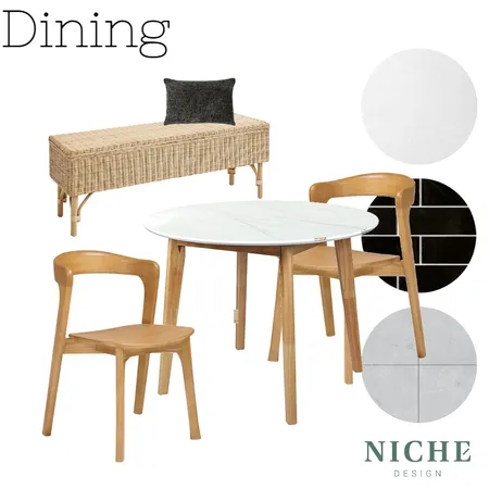 Merrimac - Dining 1 Interior Design Mood Board by alice@nichedesign.com.au