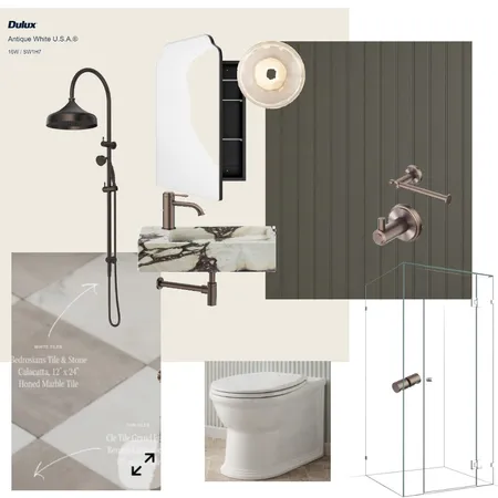 Mini Ensuite 2 Interior Design Mood Board by meganwilsonaus@outlook.com