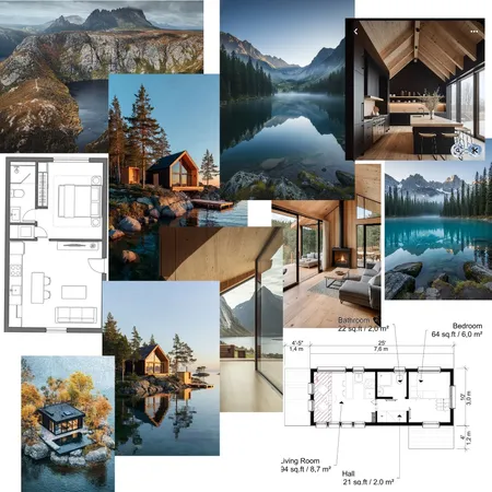 lake house 2 Interior Design Mood Board by kodi p