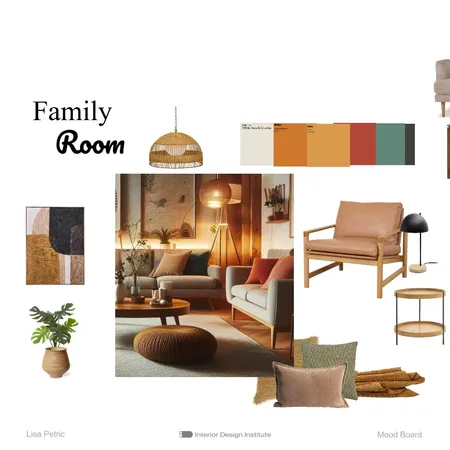 Family Room 8 Interior Design Mood Board by Lisa P