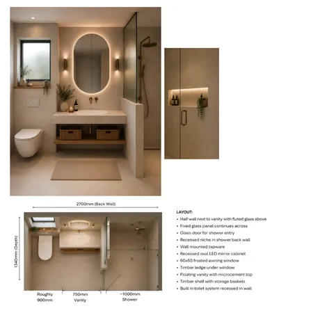 Granny Fl Bathroom Interior Design Mood Board by ClaudiaTomkinson
