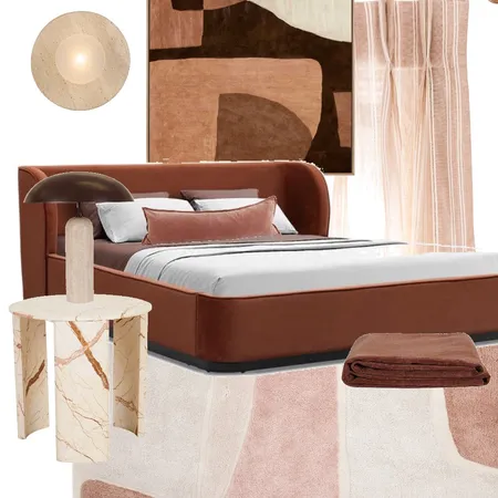 Modern Mediterranean Bedroom Interior Design Mood Board by Restyled Interiors