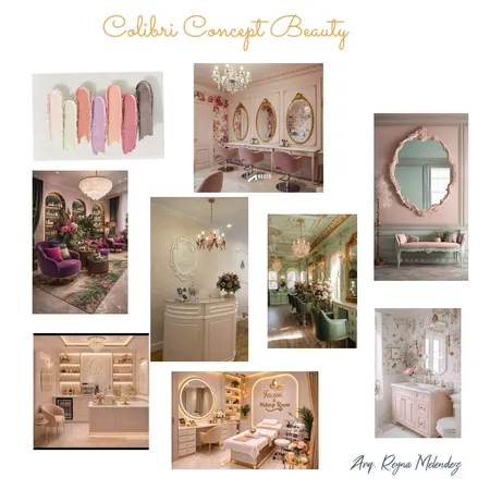 proyecto Salón de Belleza Interior Design Mood Board by Isabela Meléndez