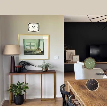 Table and Clock Nook Interior Design Mood Board by Tracey Tilbury