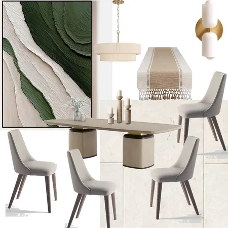 Joanna Babb Dining Room Interior Design Mood Board by jdarinteriors