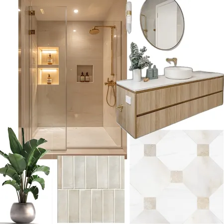 Joanna Babb Guest Bathroom Interior Design Mood Board by jdarinteriors