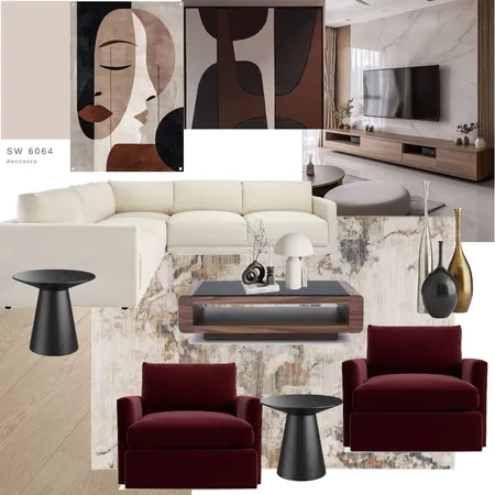 Anita Burke Living Room Interior Design Mood Board by jdarinteriors