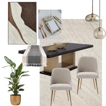 Anita Burke Dining Room Interior Design Mood Board by jdarinteriors