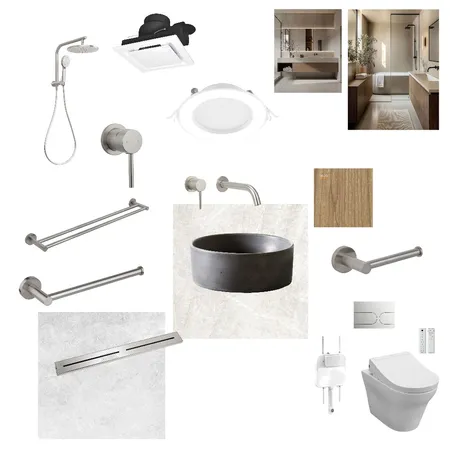 PARR - Ensuite (upstairs) Interior Design Mood Board by OuterSpace Living on Style Sourcebook
