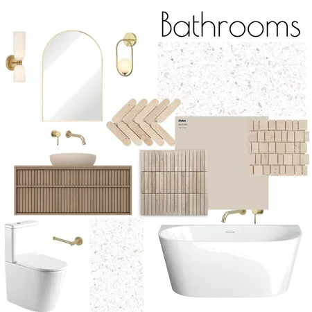 Edwards Close Bathroom Interior Design Mood Board by Marsta Projects & Designs