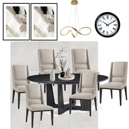Dexter Doldron Dining Room Interior Design Mood Board by jdarinteriors