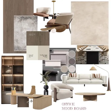 OFFICE MOODBOARD Interior Design Mood Board by Ampaire