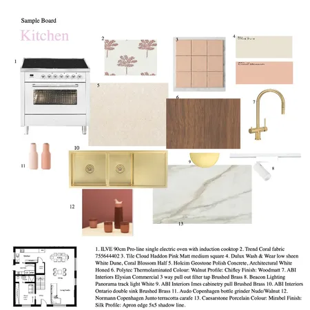 Module 9 Kitchen Interior Design Mood Board by Amanda Olivier