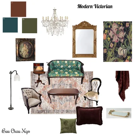 Sample Board Interior Design Mood Board by Ngo