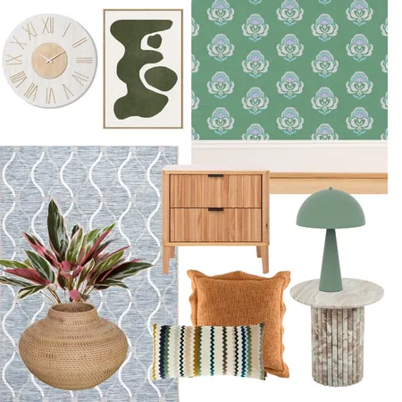 green florla blocks Interior Design Mood Board by Xime