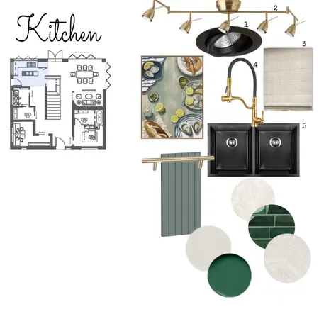 Mood Board Module 9 - Kitchen Interior Design Mood Board by goodall.edit.design
