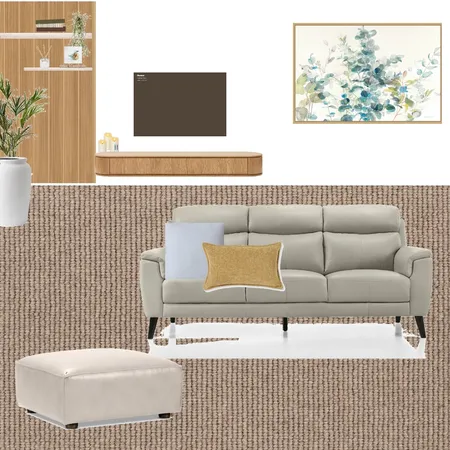 tv wall Interior Design Mood Board by Rebecca White Style