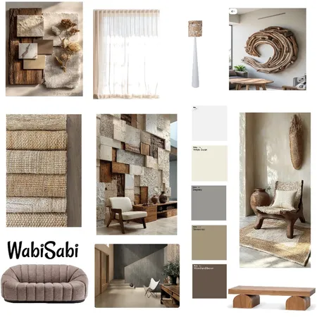 Wabi Sabi Interior Design Mood Board by Honni_louise
