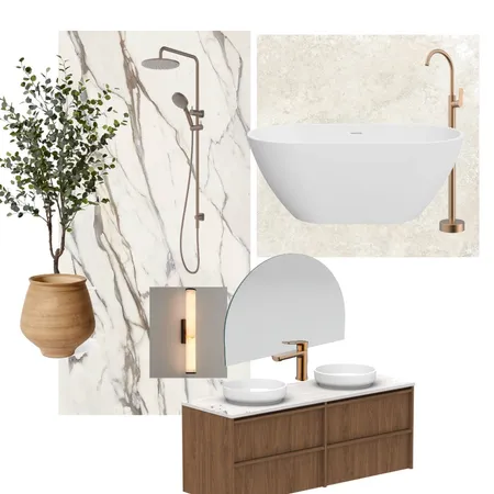 Ensuite Bathroom Interior Design Mood Board by JodyCarius