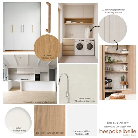 Sussex Inlet - Kitchen & Laundry Interior Design Mood Board by bespokebelle.admin