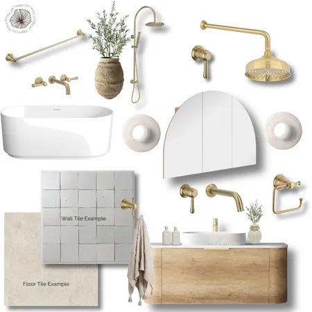 Courtney Main Bathroom Interior Design Mood Board by Michelle Canny Interiors on Style Sourcebook