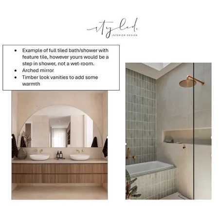 Mayne - Example Bathroom Interior Design Mood Board by Styled Interior Design