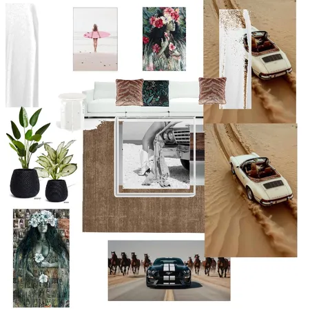 Lounge Pacifc luxe Interior Design Mood Board by Erina