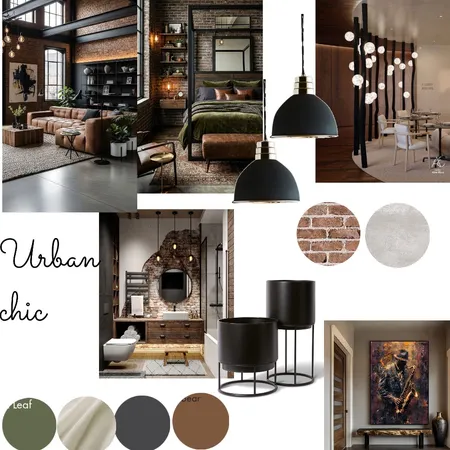 Urban chic Interior Design Mood Board by Chiiey