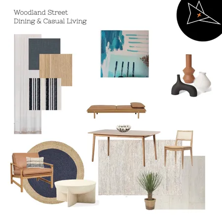 Woodland Dining & Casual Living V2 Interior Design Mood Board by Fox & Ko PryLtd on Style Sourcebook
