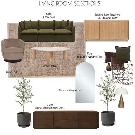 NICK LIVING ROOM Interior Design Mood Board by HOUSE OF MAY DESIGNS on Style Sourcebook